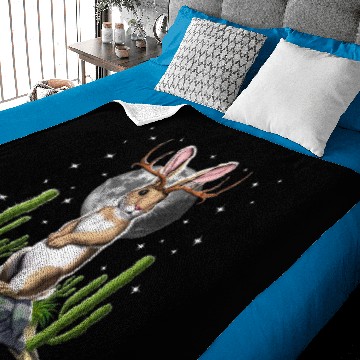 Discover Jackalope Rabbit Baby Blankets
