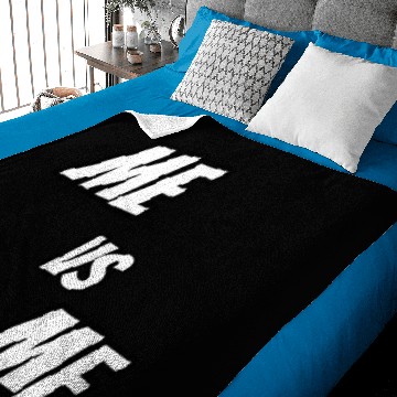 Discover Me vs Me (white) Baby Blankets