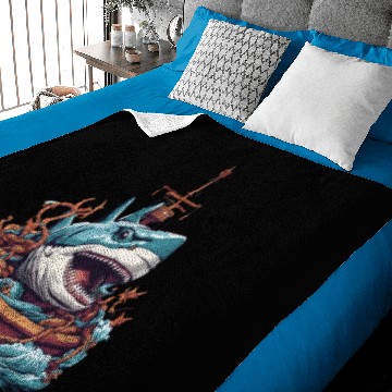 Discover shark attack Baby Blankets