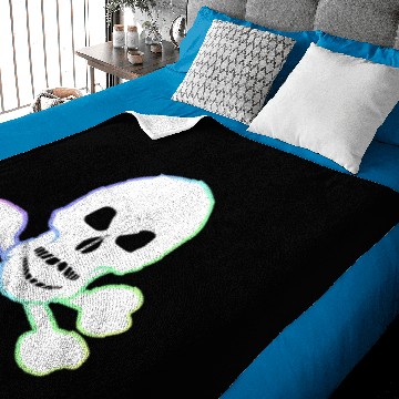 Discover White Skull And Crossbones Baby Blankets