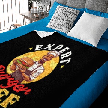 Discover Chef Knife Expert Burger Chef Baby Blankets