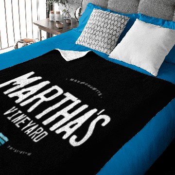 Discover Martha's Vineyard Beach Waves Baby Blankets