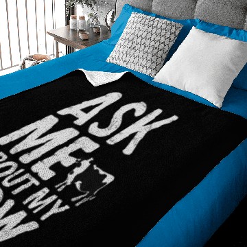 Discover Ask Me About My Cow Baby Blankets