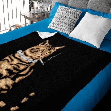 Discover Cat Smoking Baby Blankets