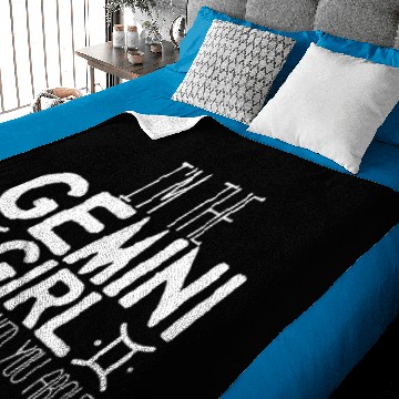 Discover Gemini Girl Warrning Joke Astrology Signs Birthday Baby Blankets