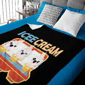 Discover Cute Vanilla Ice Cream Baby Blankets