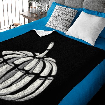 Discover pumpkin halloween skeleton Baby Blankets