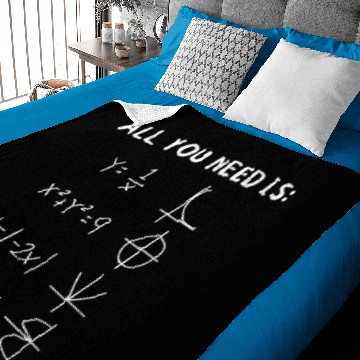 Discover All You Need Is Love, Math Equation Baby Blankets
