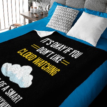 Discover Smart People Cloud Watching Baby Blankets