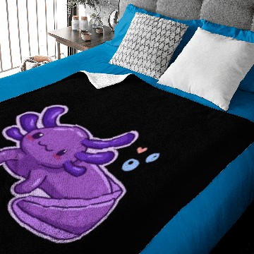 Discover Lavender Axolotl Design for Axolotl Lovers Baby Blankets