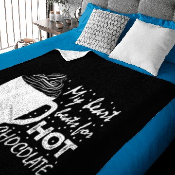Discover Funny Hot Chocolate Saying Cacao Baby Blankets