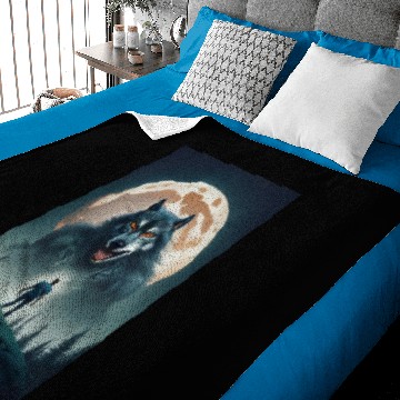 Discover Werewolf and Blood Moon Baby Blankets