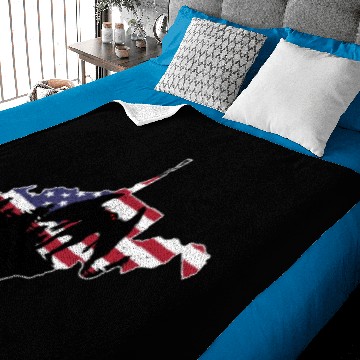 Discover Mothman USA Flag Map Cryptid Cryptozoology Baby Blankets
