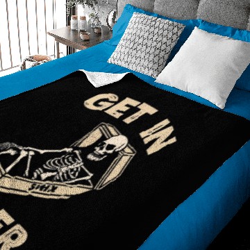Discover Get In Loser Skeleton In Coffin Baby Blankets
