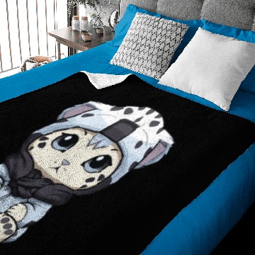 Discover Snow leopard winter leopard comic Baby Blankets