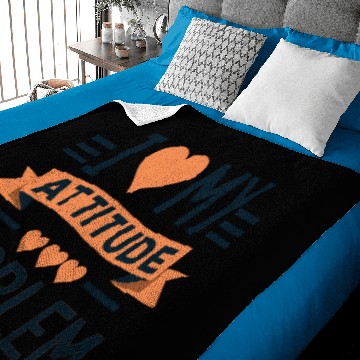 Discover I heart my attitude problem Baby Blankets