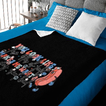 Discover 4th of july makes me want a hot dog real bad Baby Blankets