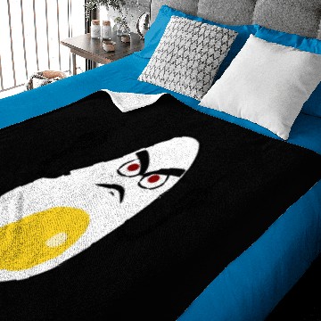 Discover Eggs Grumpy Fried Egg Baby Blankets