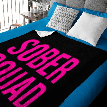 Discover Sober Squad pink lettering solid Baby Blankets