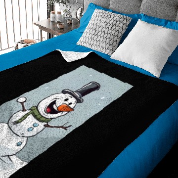 Discover Frosty Snowman Baby Blankets