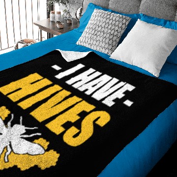 Discover Honey Bee Hive Beekeeper Baby Blankets