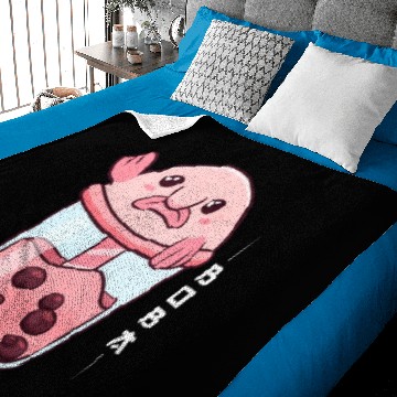 Discover Blobfish Bubble Milk Tea Baby Blankets
