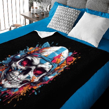 Discover Skull Givin' Raspberry Dk Baby Blankets
