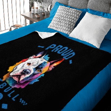 Discover Proud pitbull dad dog lover gift Baby Blankets