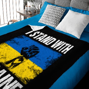 Discover Ukrainian Flag I Stand With Ukraine Baby Blankets