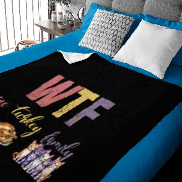 Discover WTF Thanksgiving Funny Baby Blankets