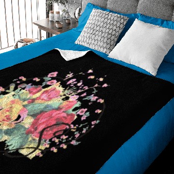 Discover Letter S Monogram Floral Roses Heart Baby Blankets