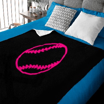 Discover softball crossbones Baby Blankets