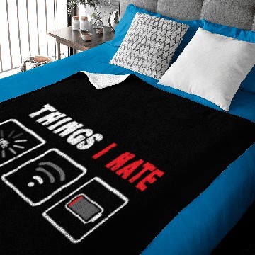 Discover Things I Hate Computer Gamer Streamer Programmer Baby Blankets