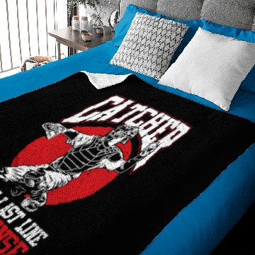 Discover Backstop Funny Baseball Catcher Baby Blankets