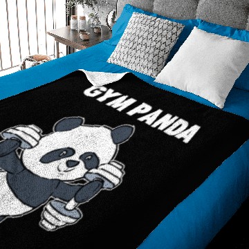 Discover Gym Panda Fitness Instructor Gift Baby Blankets
