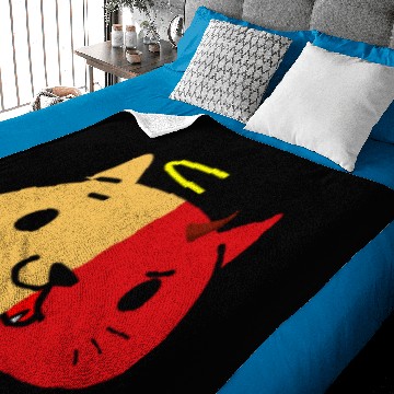 Discover Two Face Cat Angel And Devil Baby Blankets