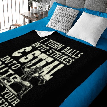 Discover Backstop Funny Baseball Catcher Baby Blankets