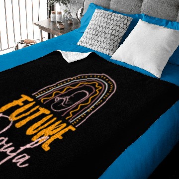 Discover Doula Birth Worker Rainbow Future Baby Blankets