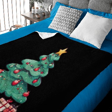 Discover Christmas tree Baby Blankets