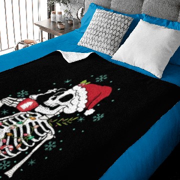 Discover christmas skeleton coffee Baby Blankets