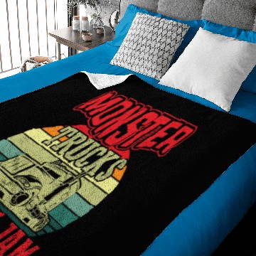Discover MONSTER TRUCKS ARE MY JAM Baby Blankets