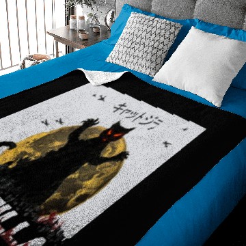 Discover Catzilla funny cat Baby Blankets design