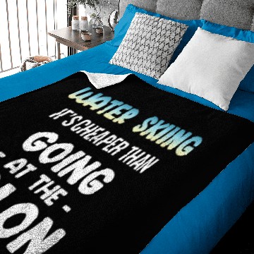 Discover Water Skiing It's Cheaper That Going At The Salon Baby Blankets