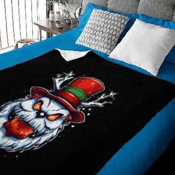 Discover Angry Snowman Baby Blankets