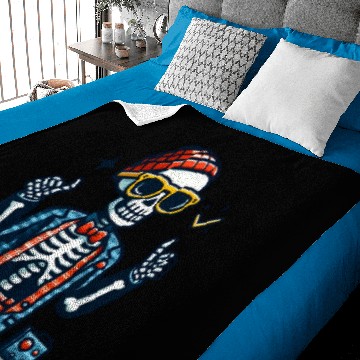 Discover Preppy skeleton Baby Blankets