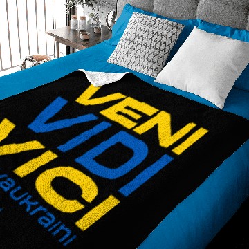 Discover Veni Vidi Vici Slava Ukraini Baby Blankets