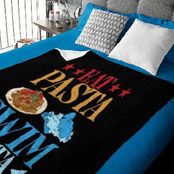 Discover Eat Pasta Swim Fasta 25 Baby Blankets
