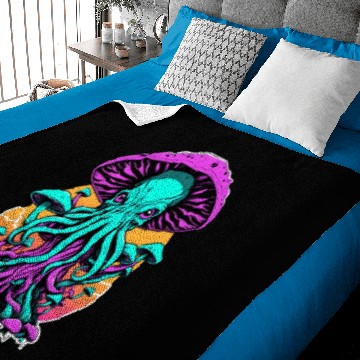 Discover Cthulhu in Bloom Baby Blankets