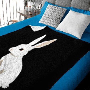 Discover Adorable Little White Easter Bunny Rabbit Baby Blankets