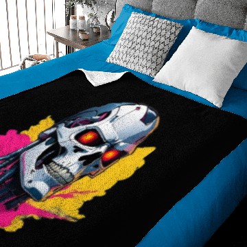 Discover Terminator Skull Baby Blankets